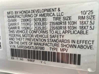 2026 Honda CR-V Hybrid 2WD Sport