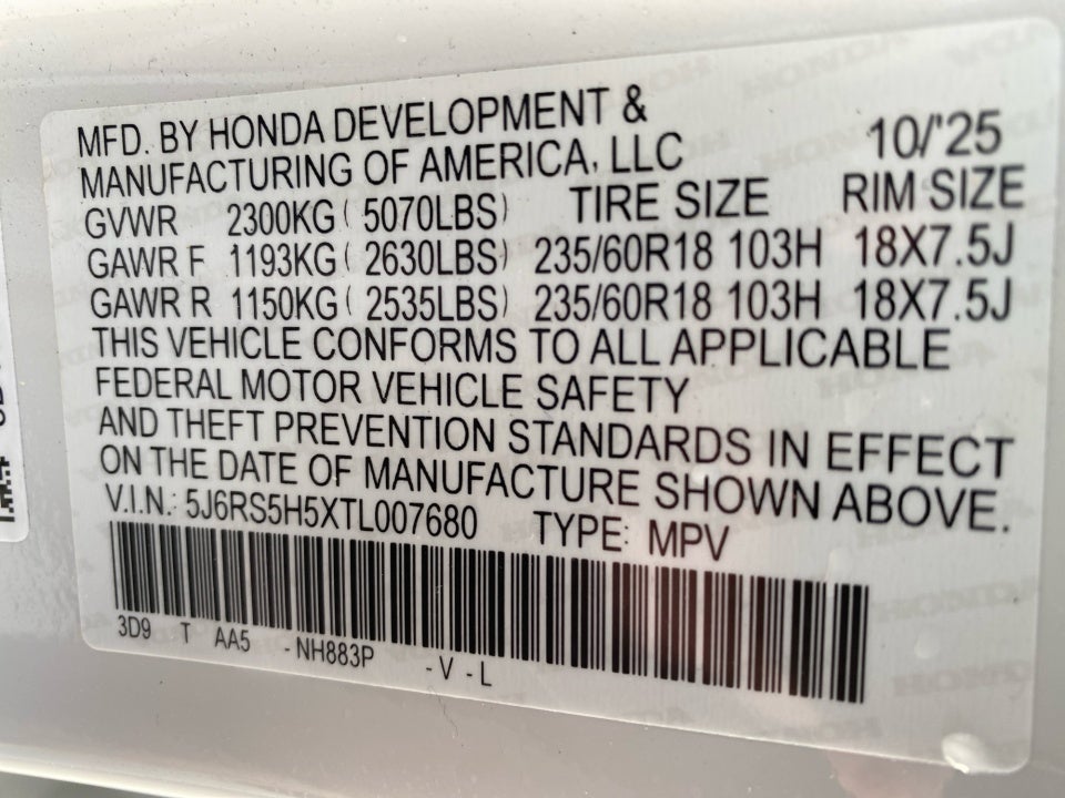 2026 Honda CR-V Hybrid 2WD Sport