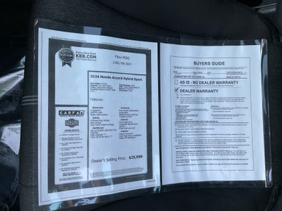 2024 Honda Accord Hybrid Sport