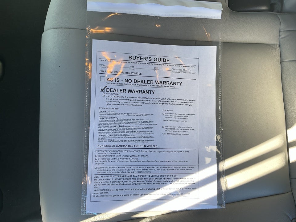 2017 Honda Pilot Touring