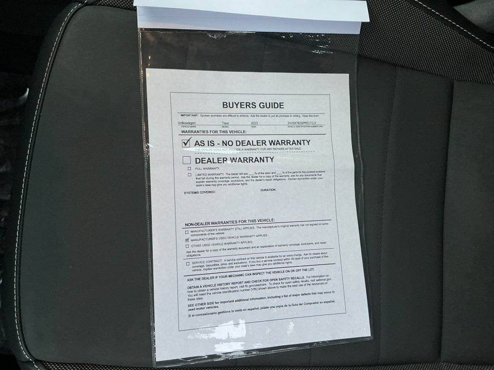 2023 Volkswagen Taos 1.5T SE