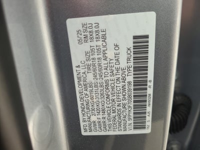 2025 Honda Ridgeline TrailSport+