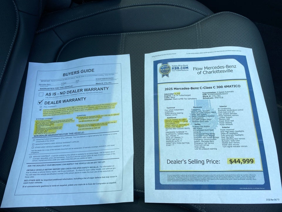 2025 Mercedes-Benz C 300 C 300