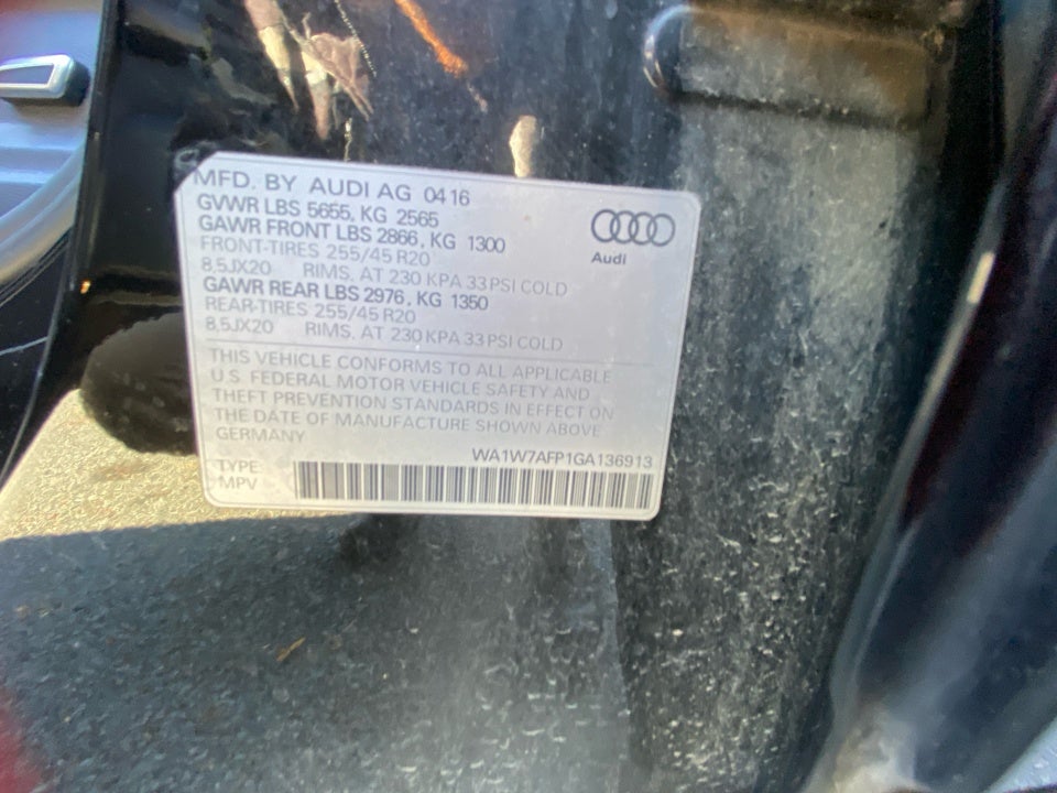 2016 Audi Q5 3.0T Premium Plus