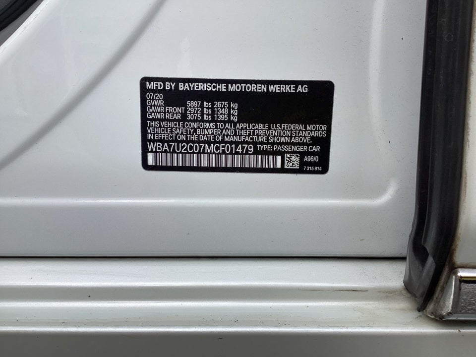 2021 BMW 750i xDrive