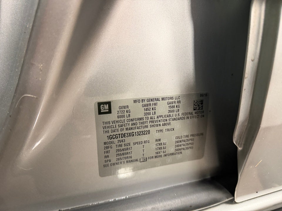 2016 Chevrolet Colorado Z71