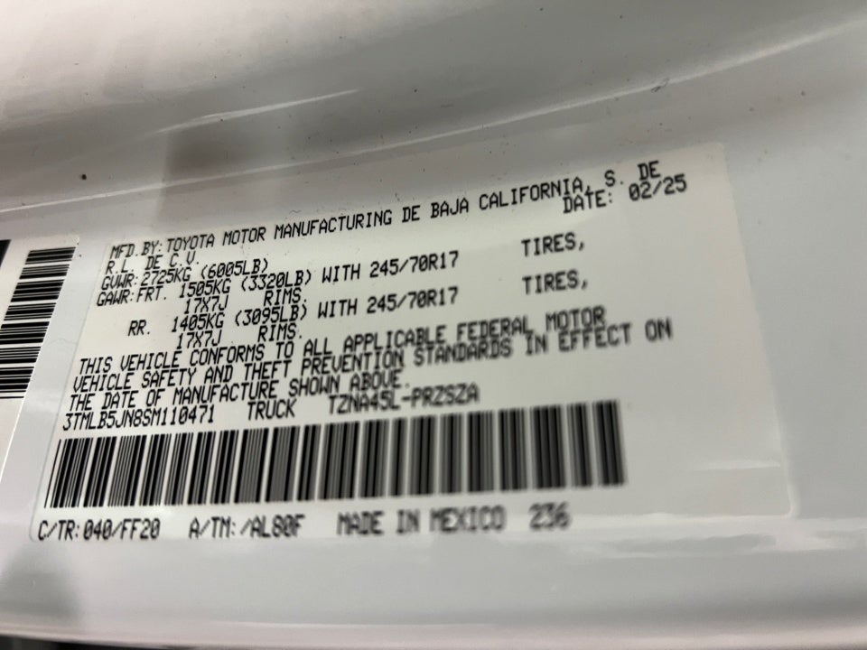 2025 Toyota Tacoma SR5