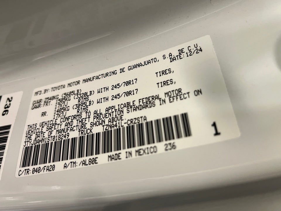 2025 Toyota Tacoma SR