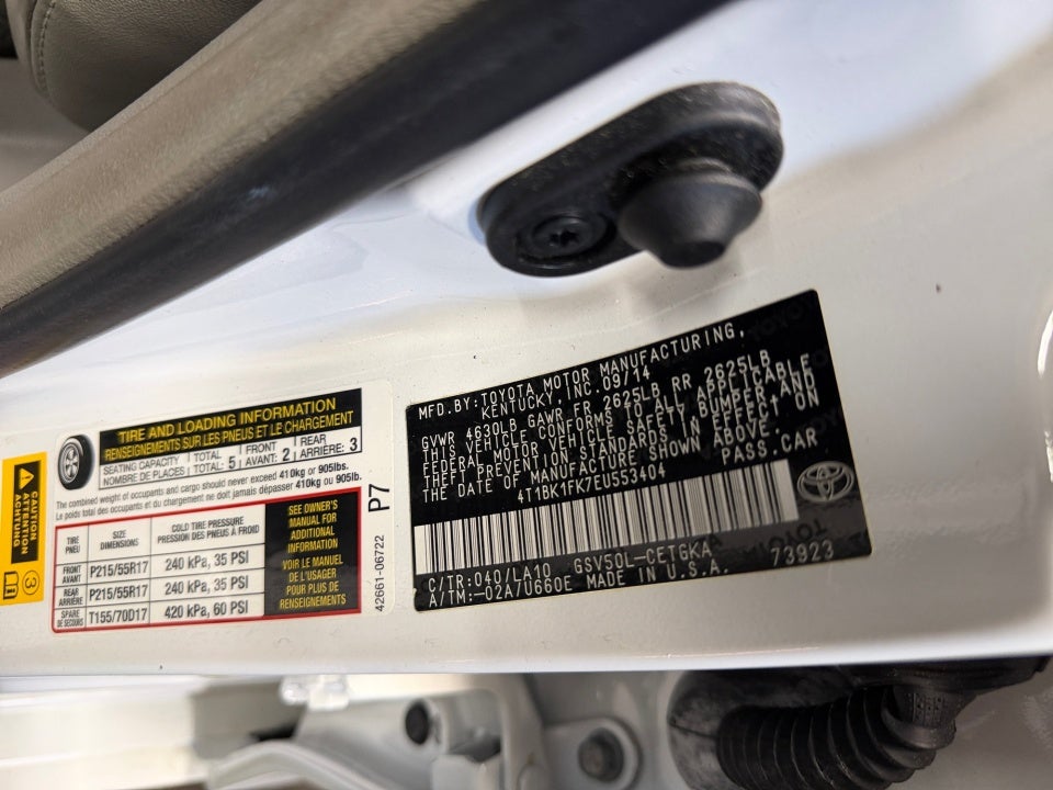 2014 Toyota Camry XLE V6