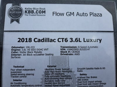 2018 Cadillac CT6 Luxury