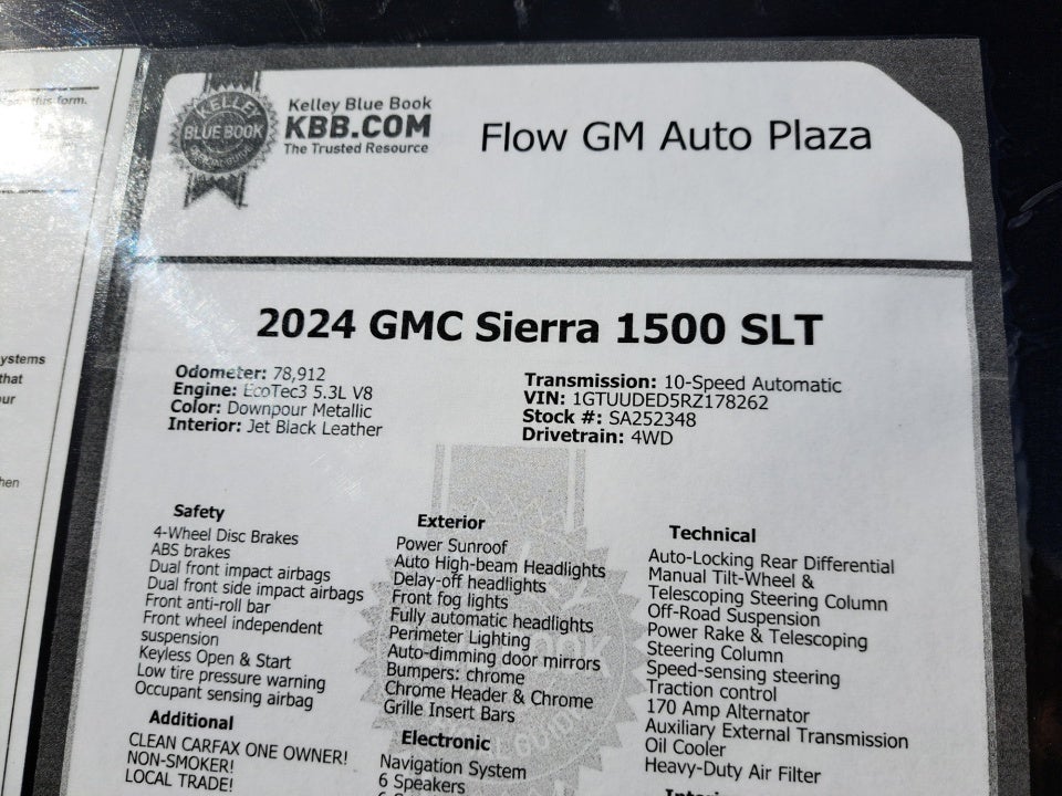 2024 GMC Sierra 1500 4WD Crew Cab Short Box SLT