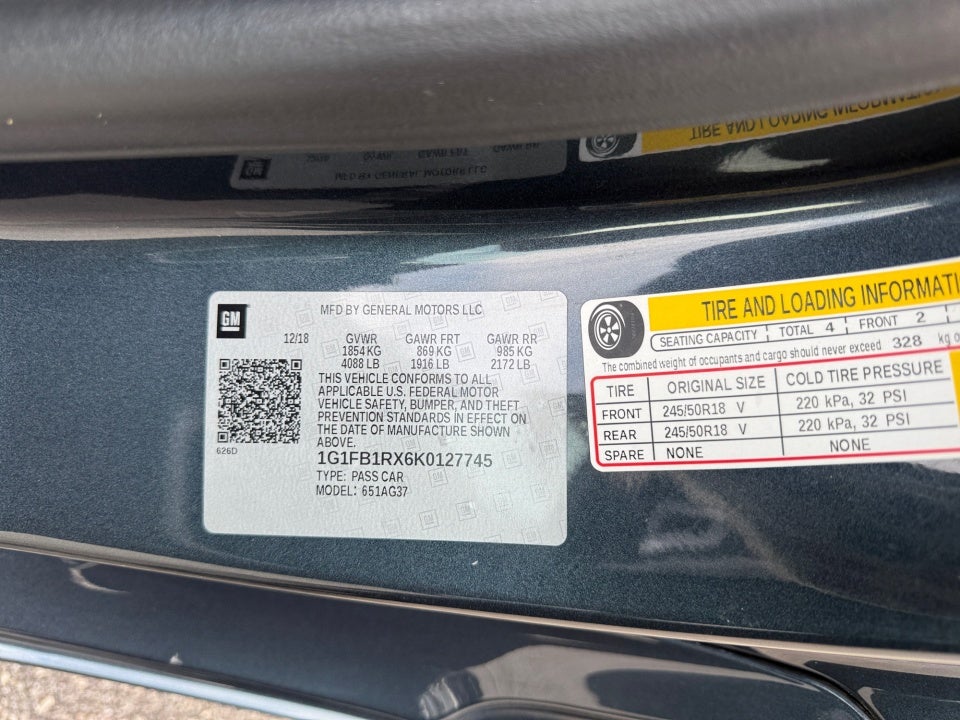 2019 Chevrolet Camaro 1LS