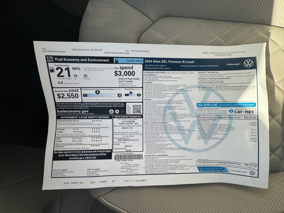 2024 Volkswagen Atlas 2.0T SEL Premium R-Line