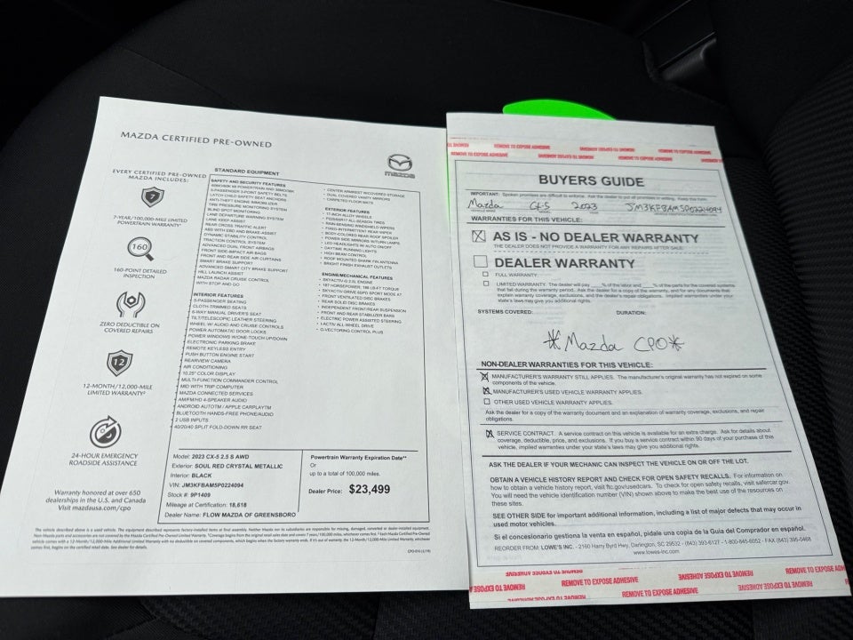 2023 Mazda Mazda CX-5 2.5 S