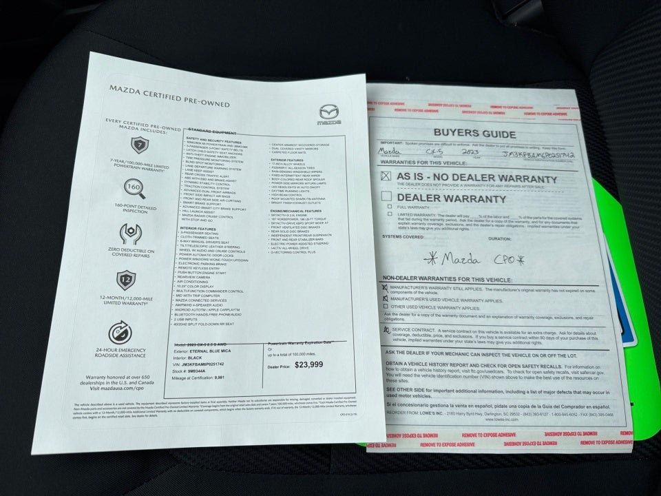 2023 Mazda Mazda CX-5 2.5 S