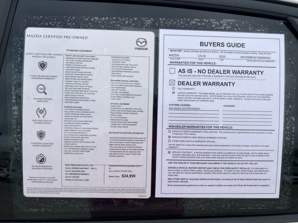 2025 Mazda Mazda CX-30 2.5 S Preferred Package
