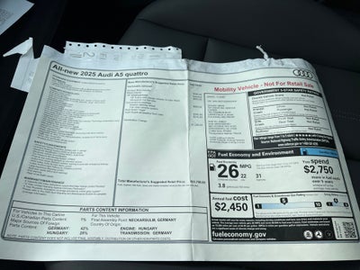 2025 Audi All-new A5 Premium TFSI quattro S tronic