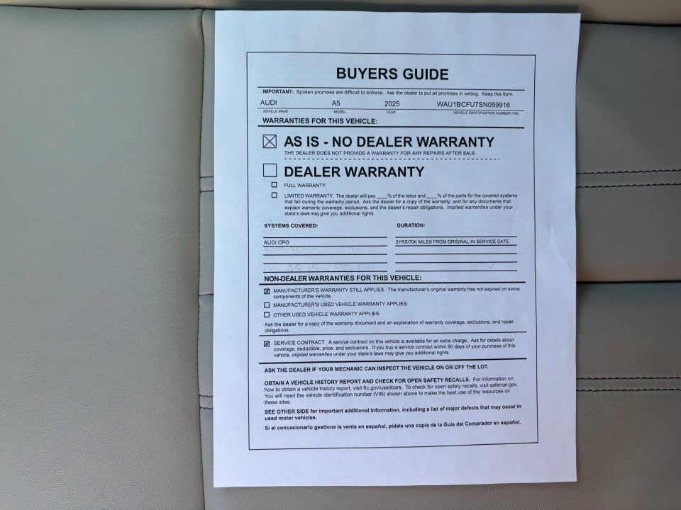 2025 Audi All-new A5 Premium TFSI quattro S tronic