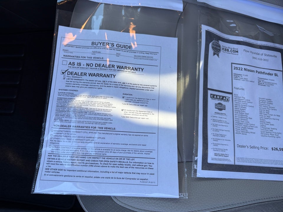 2022 Nissan Pathfinder SL 2WD