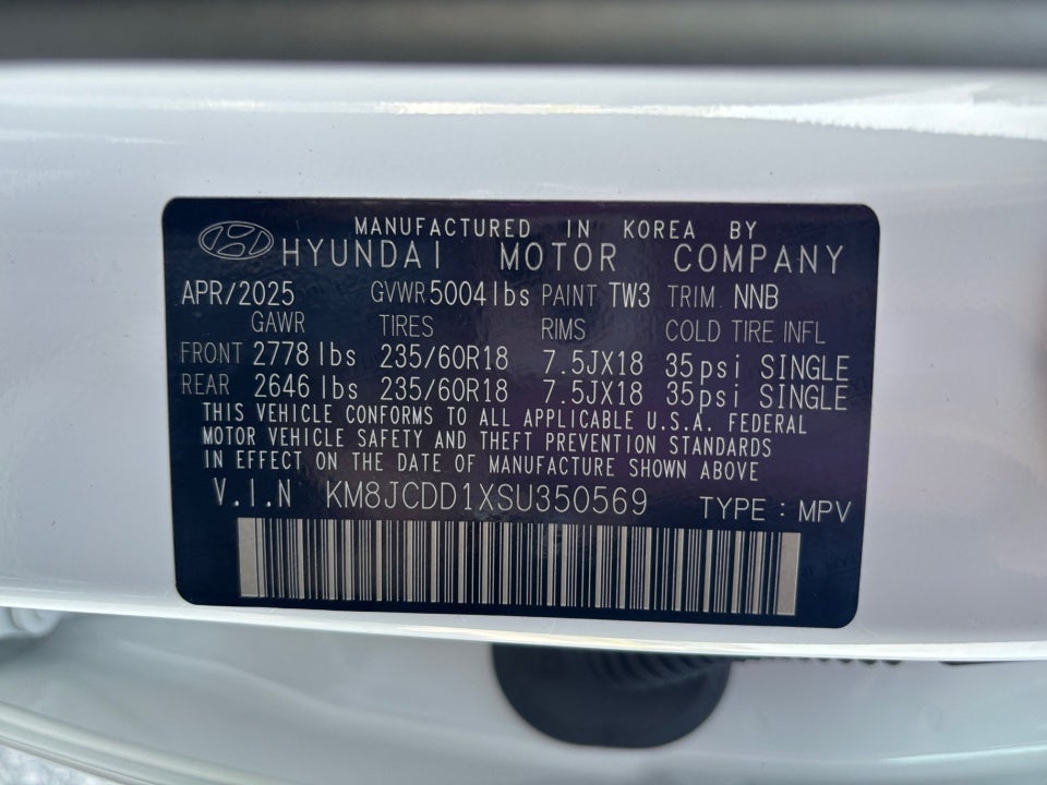 2025 Hyundai Tucson Hybrid SEL Convenience