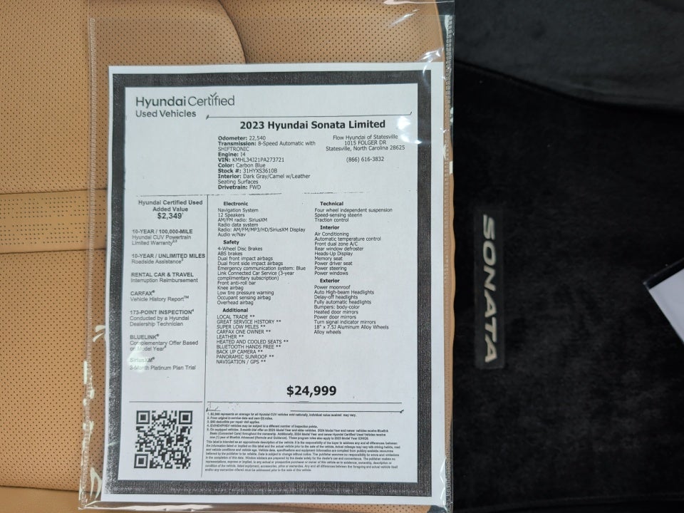 2023 Hyundai Sonata Limited