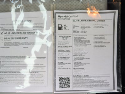 2025 Hyundai Elantra Hybrid Limited