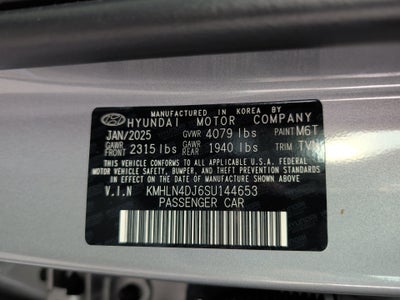 2025 Hyundai Elantra Hybrid Limited