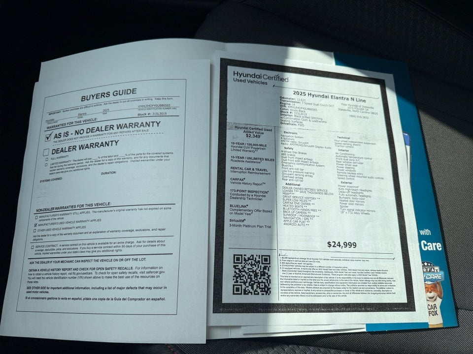 2025 Hyundai Elantra N Line
