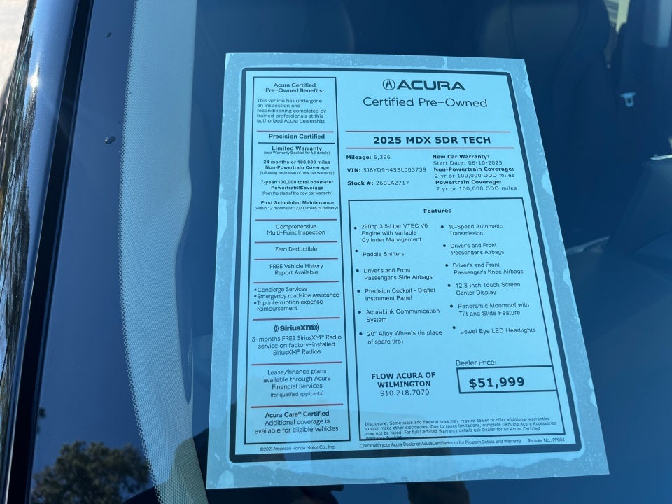 2025 Acura MDX Technology Package