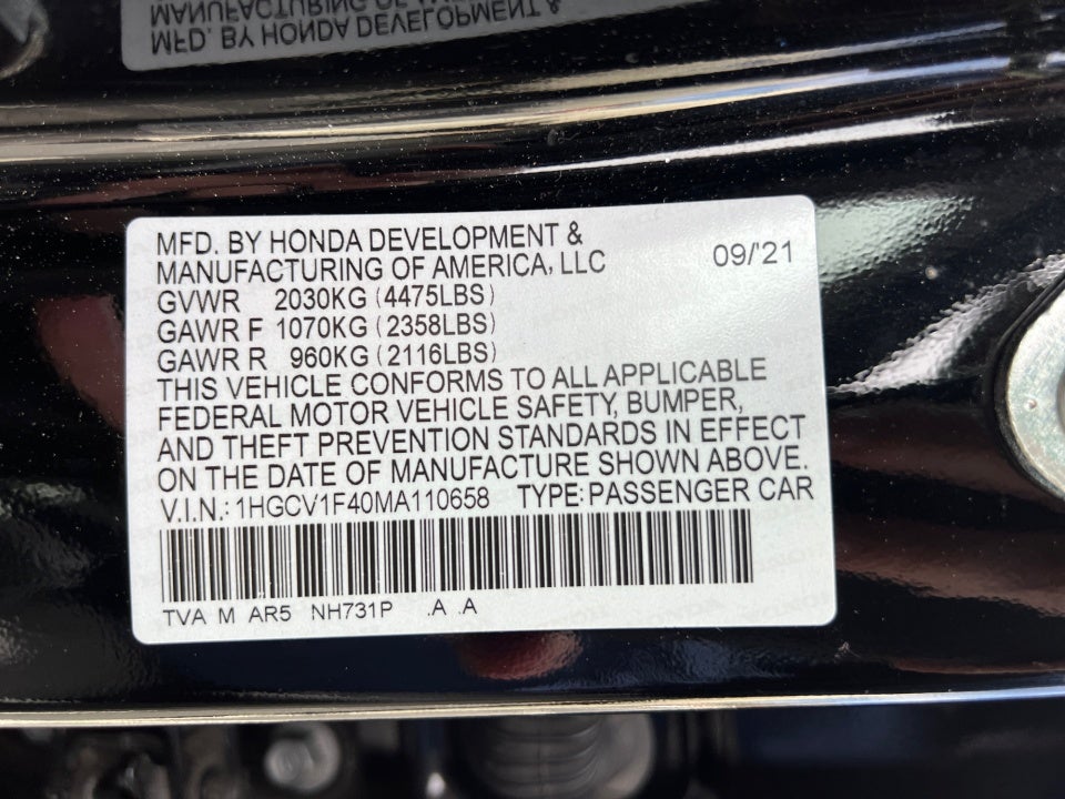 2021 Honda Accord Sport Special Edition