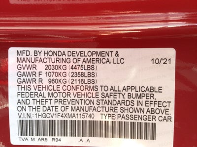 2021 Honda Accord Sport Special Edition