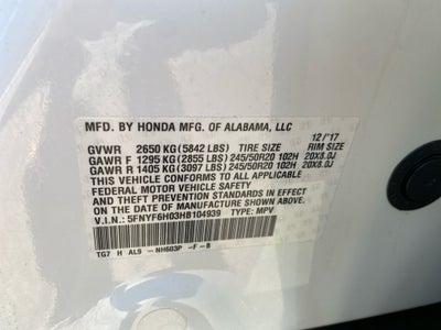 2017 Honda Pilot Elite