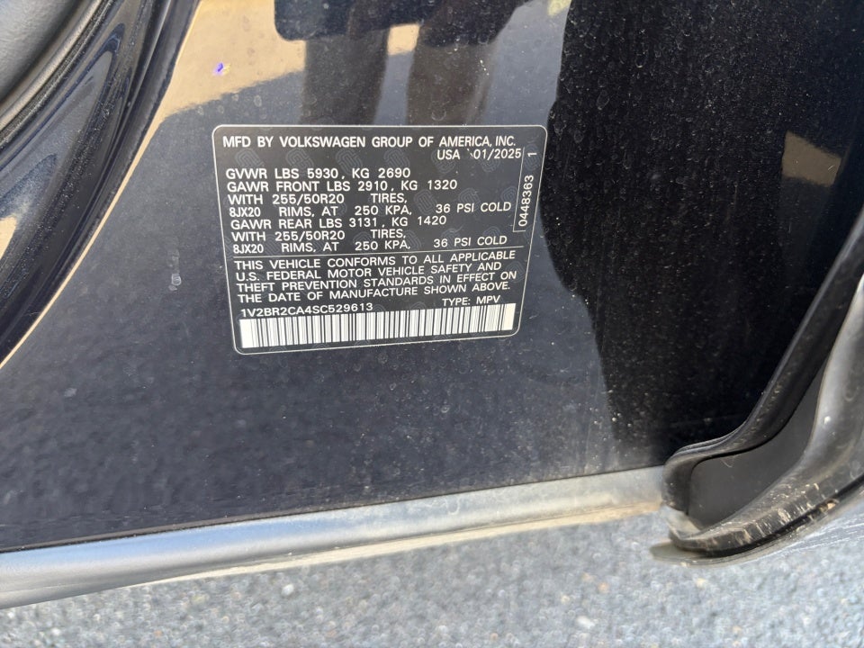 2025 Volkswagen Atlas 2.0T SEL