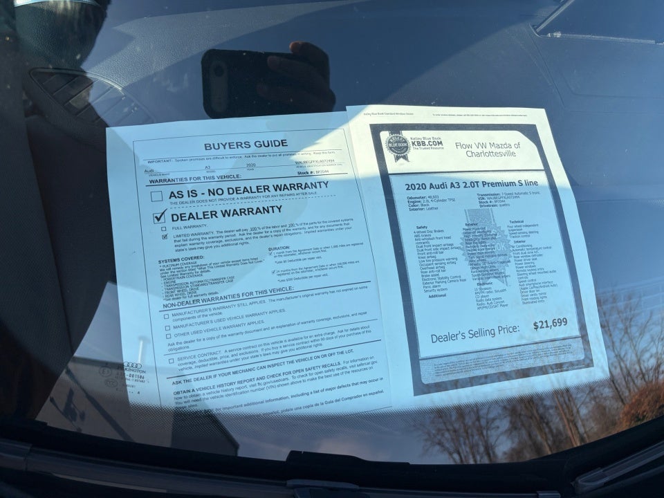 2020 Audi A3 Premium 45 TFSI S line quattro S tronic