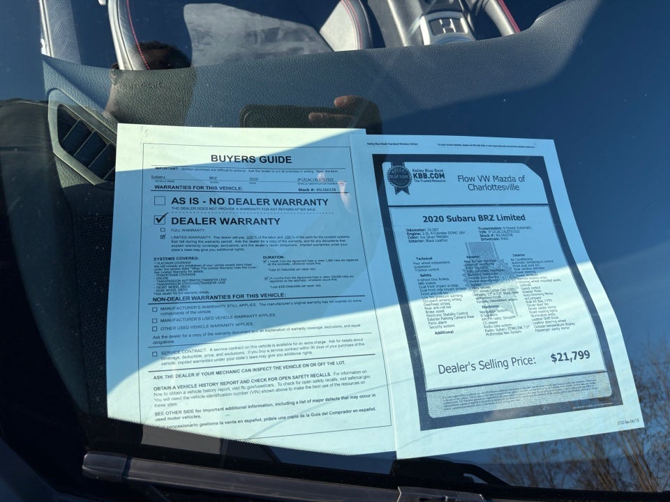 2020 Subaru BRZ Limited