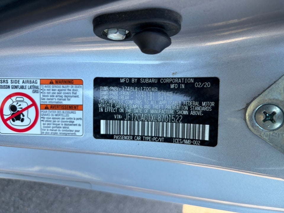 2020 Subaru BRZ Limited