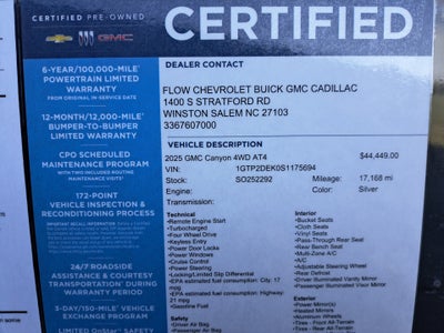 2025 GMC Canyon 4WD AT4