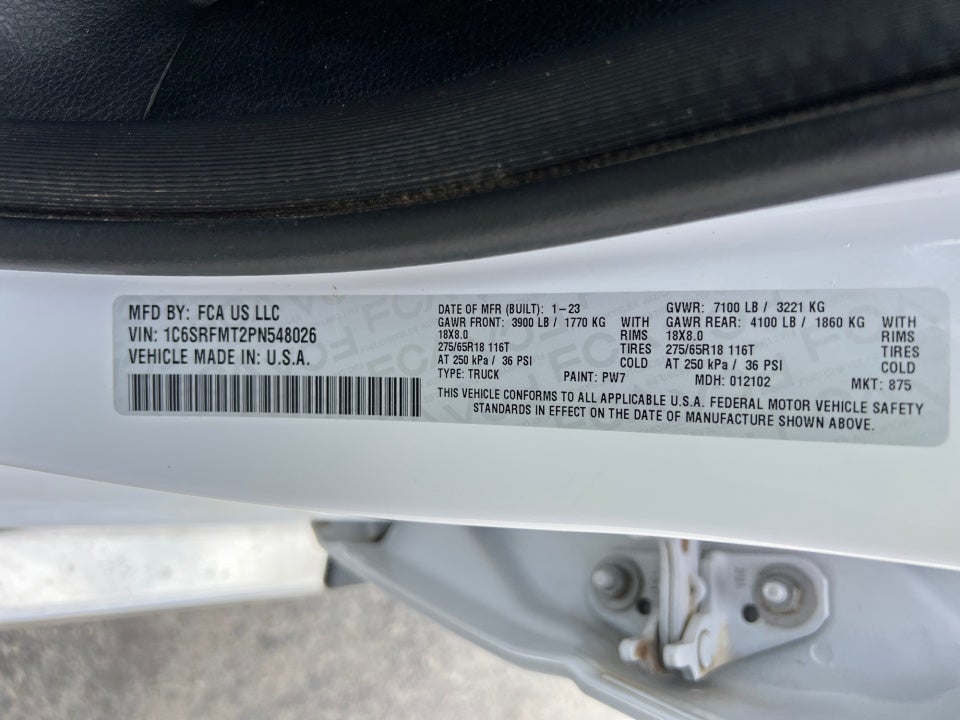 2023 RAM 1500 Big Horn Crew Cab 4x4 6'4" Box