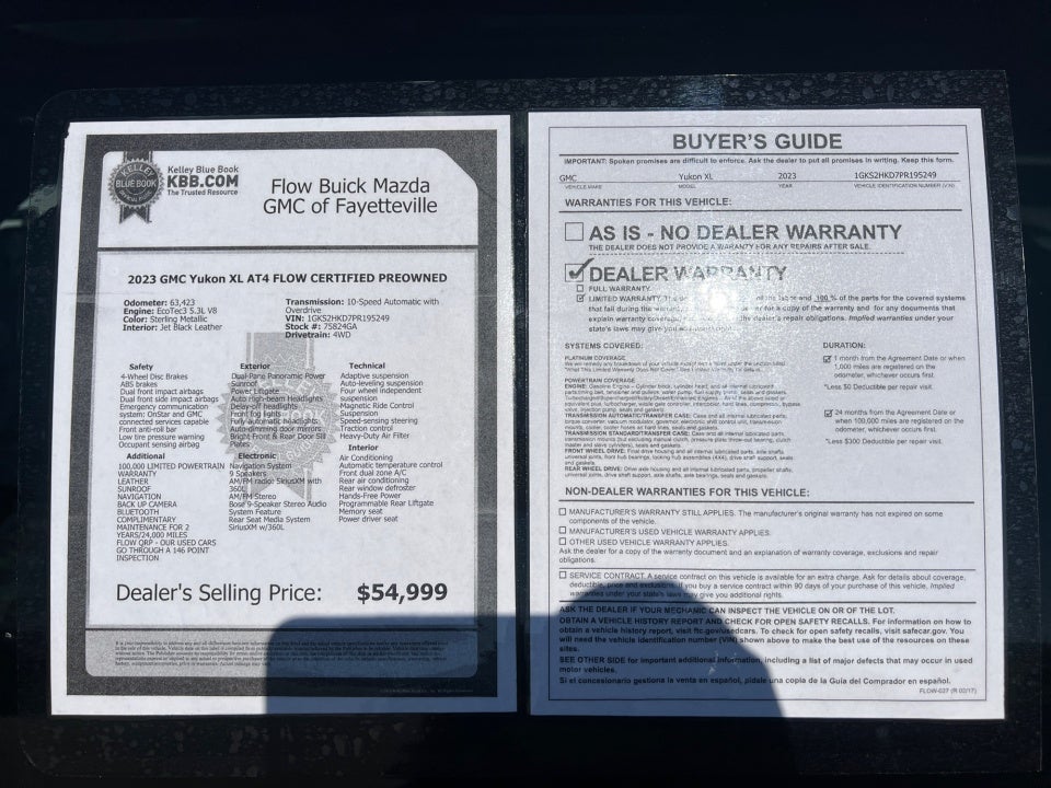 2023 GMC Yukon XL 4WD AT4