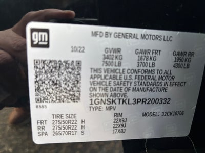 2023 Chevrolet Tahoe 4WD High Country