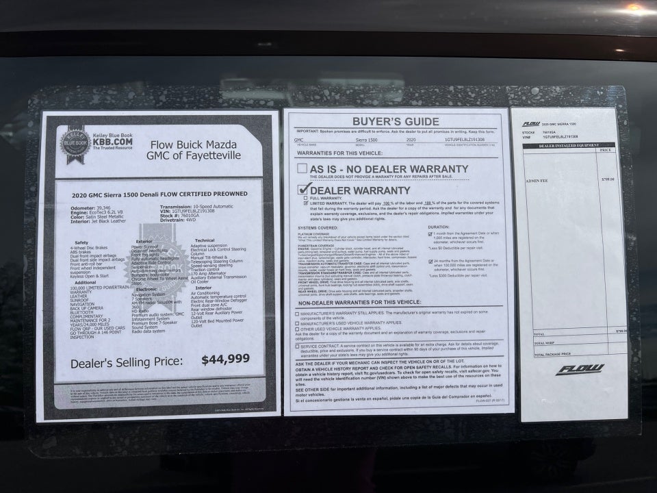 2020 GMC Sierra 1500 4WD Crew Cab Short Box Denali