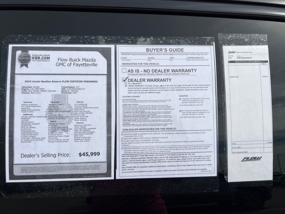 2024 Lincoln Nautilus Reserve